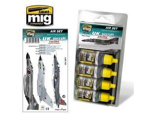 AMMO MIG - UK AIRCRAFT COLORS from 50's to present. AMIG7203 hind ja info | Kunstitarbed, voolimise tarvikud | kaup24.ee