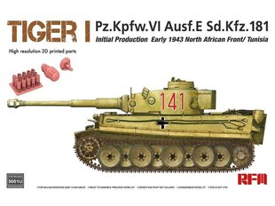 Rye Field Model - Tiger I Pz.Kpfw.VI Ausf.E Sd.Kfz. 181, 1/35, RFM-5001U цена и информация | Конструкторы и кубики | kaup24.ee