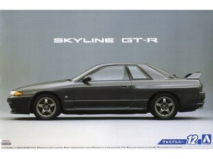 Сборная пластиковая модель Aoshima - Nissan BNR32 Skyline GT-R '89, 1/24, 06143 цена и информация | Конструкторы и кубики | kaup24.ee