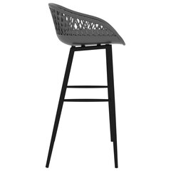 Барные стулья vidaXL, 4 шт., серые цена и информация | Стулья для кухни и столовой | kaup24.ee