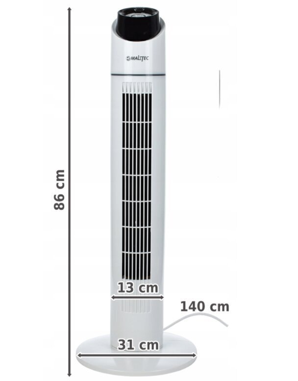 Tornventilaator Maltec WK200Wt цена и информация | Ventilaatorid | kaup24.ee