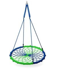 Садовые качели "Аистовое гнездо" Nils Camp, 100 см 180 кг зеленый / синий цена и информация | Качели | kaup24.ee