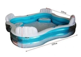 Täispuhutav bassein Intex 229x229x66 cm hind ja info | Basseinid | kaup24.ee