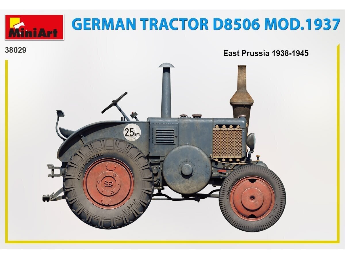 Miniart - German Tractor D8506 Mod.1937, 1/35, 38029 hind ja info | Klotsid ja konstruktorid | kaup24.ee