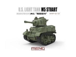 Пластиковая сборная модель Meng Model - World War Toons M5 Stuart U.S. Light Tank, WWT-012 цена и информация | Конструкторы и кубики | kaup24.ee