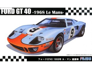 Пластиковая сборная модель Fujimi - Ford GT40 -1968 Le Mans- Championship Car, 1/24, 12605 цена и информация | Конструкторы и кубики | kaup24.ee