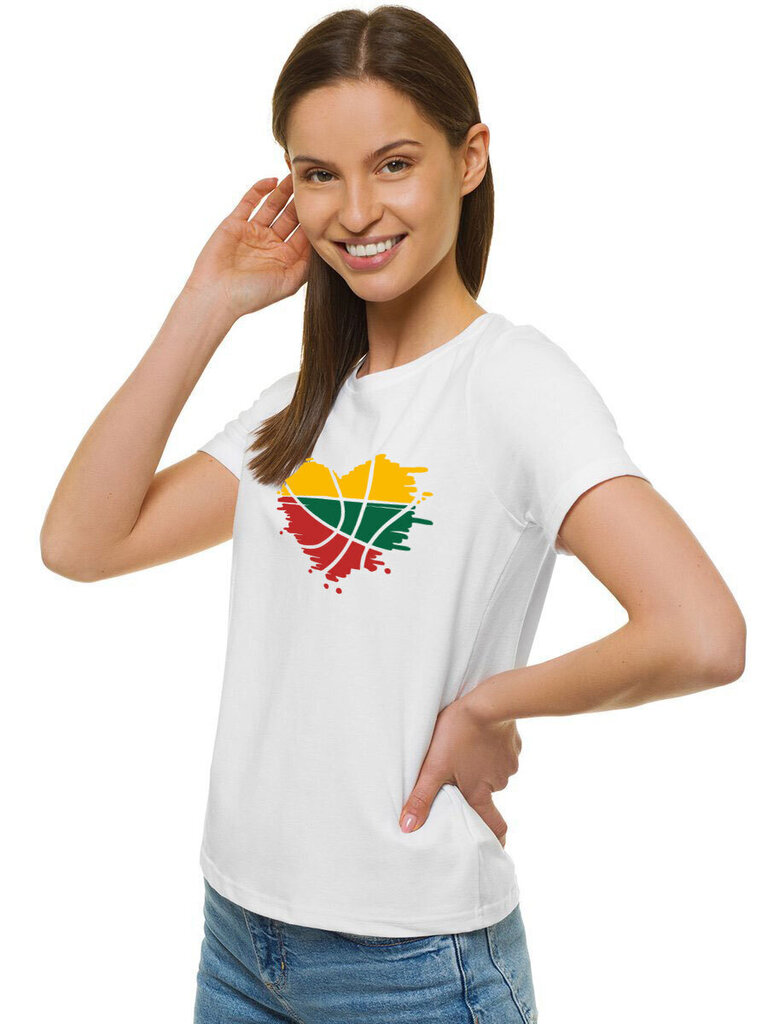 Naiste t-särk LTU, valge XL hind ja info | Naiste T-särgid, topid | kaup24.ee