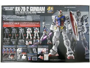 Bandai - PG Unleashed RX-78-2 Gundam E.F.S.F. Prototype Close-combat Mobile Suit, 1/60, 60765 цена и информация | Конструкторы и кубики | kaup24.ee