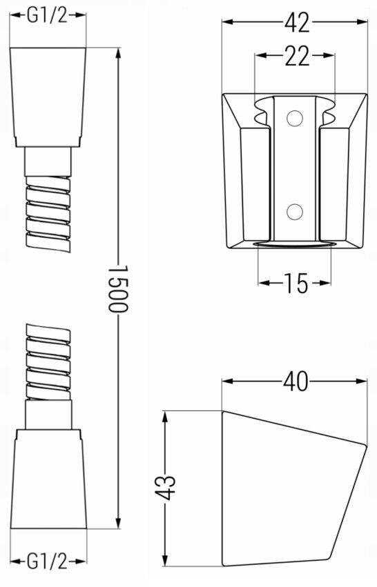 Dušikomplekt Mexen R-72, Black hind ja info | Komplektid ja dušipaneelid | kaup24.ee