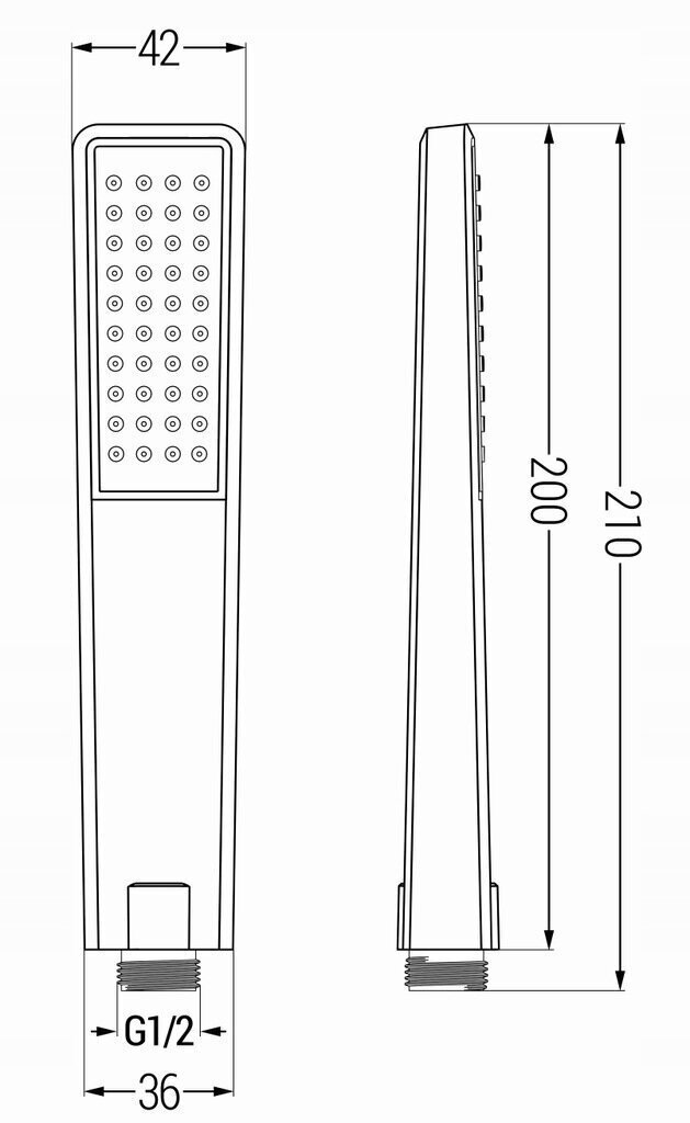 Dušikomplekt Mexen R-72, Black hind ja info | Komplektid ja dušipaneelid | kaup24.ee