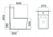 WC-pott Mexen Cube aeglaselt sulguva kaanega hind ja info | WС-potid | kaup24.ee