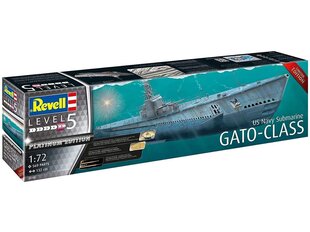 Revell - US Navy Gato Class Submarine, 1/72, 05168 hind ja info | Klotsid ja konstruktorid | kaup24.ee