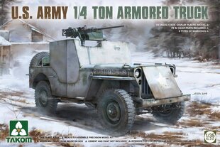 Takom - U.S. Army 1/4 Ton Armored Truck, 1/35, 2131 цена и информация | Конструкторы и кубики | kaup24.ee