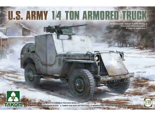 Takom - U.S. Army 1/4 Ton Armored Truck, 1/35, 2131 hind ja info | Klotsid ja konstruktorid | kaup24.ee