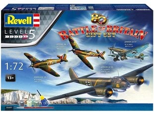 Revell - 80th Anniversary Battle of Britain Gift set, 1/72, 05691 hind ja info | Klotsid ja konstruktorid | kaup24.ee