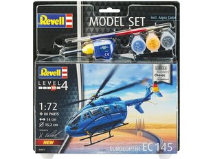 Сборная пластиковая модель Revell - Eurocopter EC 145 Builder’s Choice подарочный набор, 1/72, 63877 цена и информация | Конструкторы и кубики | kaup24.ee