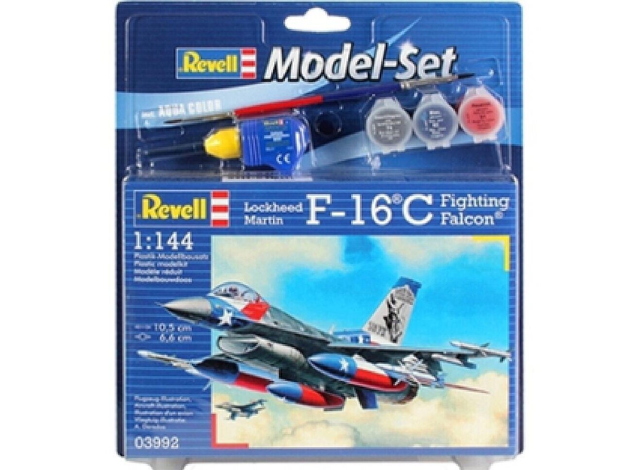 Revell - F-16C USAF Gift set, 1/144, 63992 hind ja info | Klotsid ja konstruktorid | kaup24.ee
