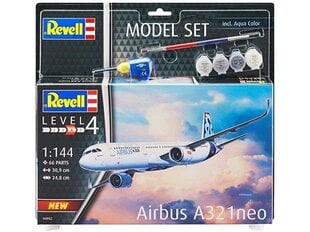 Revell - Airbus A321 Neo Gift set, 1/144, 64952 цена и информация | Конструкторы и кубики | kaup24.ee