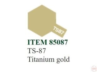 Tamiya - TS-87 Titanium gold, 100ml hind ja info | Kunstitarbed, voolimise tarvikud | kaup24.ee