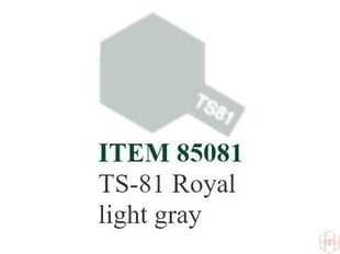 Tamiya - TS-81 Royal light gray, 100ml hind ja info | Kunstitarbed, voolimise tarvikud | kaup24.ee