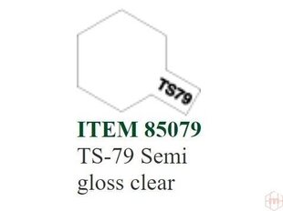 Tamiya - TS-79 Semi gloss clear, 100ml hind ja info | Kunstitarbed, voolimise tarvikud | kaup24.ee