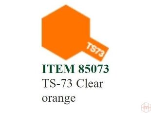 Распыляемая краска Tamiya TS-73 Clear orange, 100 ml цена и информация | Принадлежности для рисования, лепки | kaup24.ee