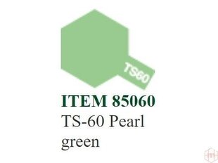 Tamiya - TS-60 Pearl green, 100ml цена и информация | Принадлежности для рисования, лепки | kaup24.ee