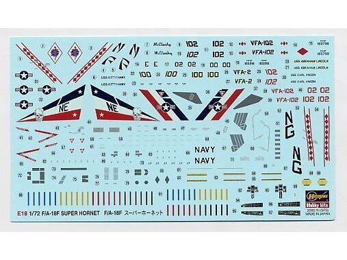 Konstruktor Hasegawa - Boeing F/A-18F Super Hornet, 1/72, 00548 цена и информация | Klotsid ja konstruktorid | kaup24.ee