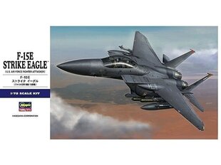 Пластиковая сборная модель Hasegawa - F-15E Strike Eagle, 1/72, 01569 цена и информация | Конструкторы и кубики | kaup24.ee