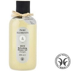 Jahutav ja värskendav dušigeel meestele Pure Elements, 200 ml hind ja info | Pure Elements Kosmeetika, parfüümid | kaup24.ee