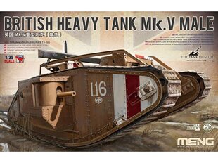 Konstruktor Meng mudel – Briti rasketank Mk.V mees, 1/35, TS-020, 8 aastat+ hind ja info | Klotsid ja konstruktorid | kaup24.ee