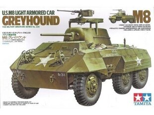 Конструктор Tamiya - U.S. M8 Light Armored Car Greyhound, 1/35, 35228 цена и информация | Конструкторы и кубики | kaup24.ee