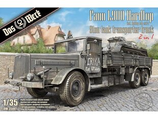 Пластиковая сборная модель Das Werk - Faun L900 Hardtop 9ton Tank Transporter Truck, 1/35, 35001 цена и информация | Конструкторы и кубики | kaup24.ee