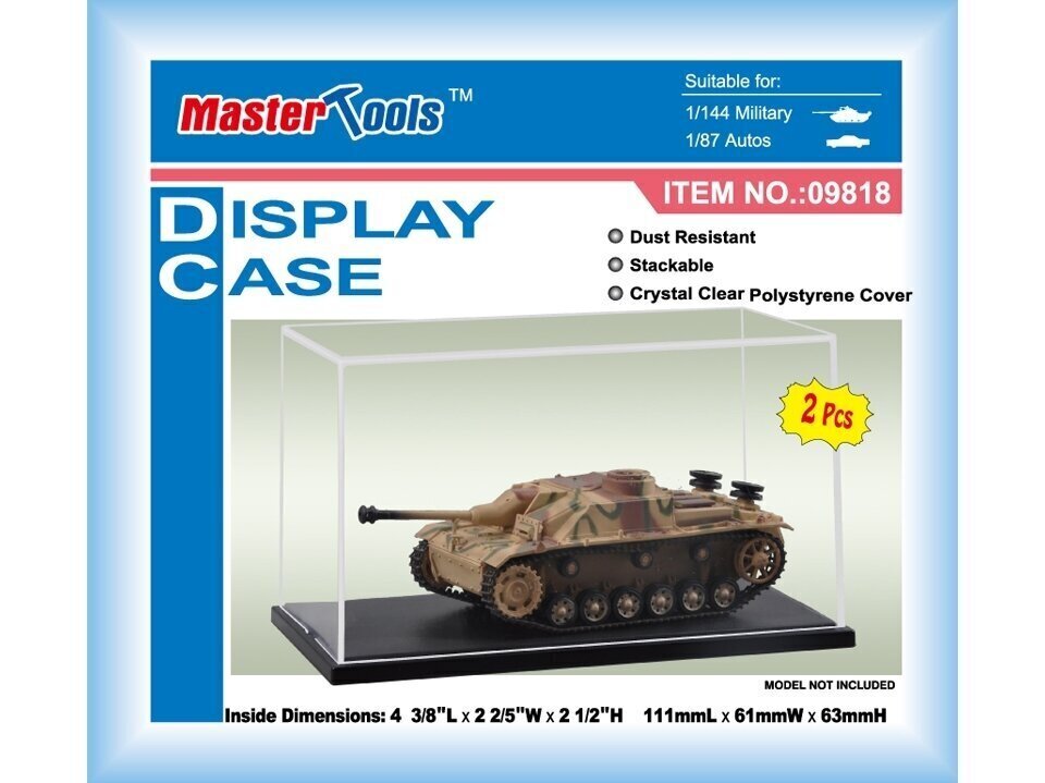 Trumpeter - DISPLAY CASE 2pcs 111mmx61mmx63mm, 09818 hind ja info | Hoiukastid ja -korvid | kaup24.ee