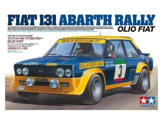 Tamiya - FIAT 131 ABARTH RALLY OLIO FIAT, 1/20, 20069 hind ja info | Klotsid ja konstruktorid | kaup24.ee