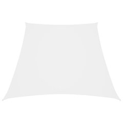 Päikesevisiir VidaXL, valge, 4 / 5 x 3 m, oxford kangas hind ja info | Päikesevarjud, markiisid ja alused | kaup24.ee