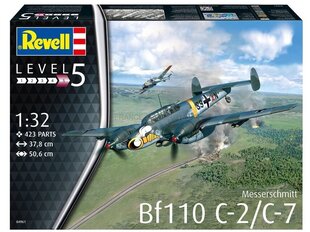 Revell - Messerschmitt Bf110 C-7, 1/32, 04961 цена и информация | Конструкторы и кубики | kaup24.ee