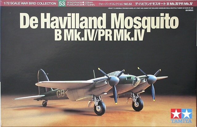 Tamiya - De Havilland Mosquito B Mk.IV/PR Mk.IV, Scale:1/72, 60753 hind ja info | Klotsid ja konstruktorid | kaup24.ee