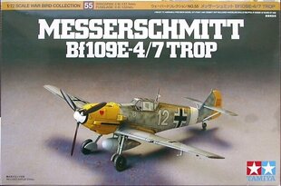 Tamiya - Messerschmitt Bf109E-4/7 Trop, Scale:1/72, 60755 цена и информация | Конструкторы и кубики | kaup24.ee