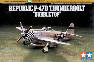 Tamiya - Republic P-47D Thunderbolt, масштаб: 1/72, 60770 цена и информация | Конструкторы и кубики | kaup24.ee