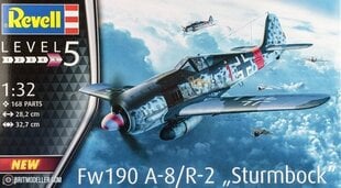 Revell - Fw190 A-8 "Sturmbock", 1/32, 03874 цена и информация | Конструкторы и кубики | kaup24.ee