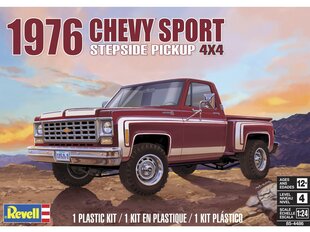 Revell - 1976 Chevy Sport Stepside Pickup 4X4, 1/24, 14486 hind ja info | Klotsid ja konstruktorid | kaup24.ee