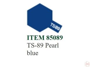 Распыляемая краска Tamiya TS-89 Pearl blue, 100 ml цена и информация | Принадлежности для рисования, лепки | kaup24.ee