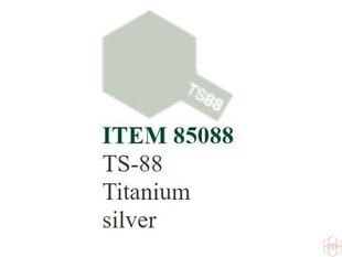 Tamiya - TS-88 Titanium silver, 100ml hind ja info | Kunstitarbed, voolimise tarvikud | kaup24.ee