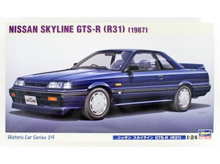 Пластиковая сборная модель Hasegawa - 1987 Nissan Skyline GTS-R (R31), 1/24, 21129 цена и информация | Конструкторы и кубики | kaup24.ee