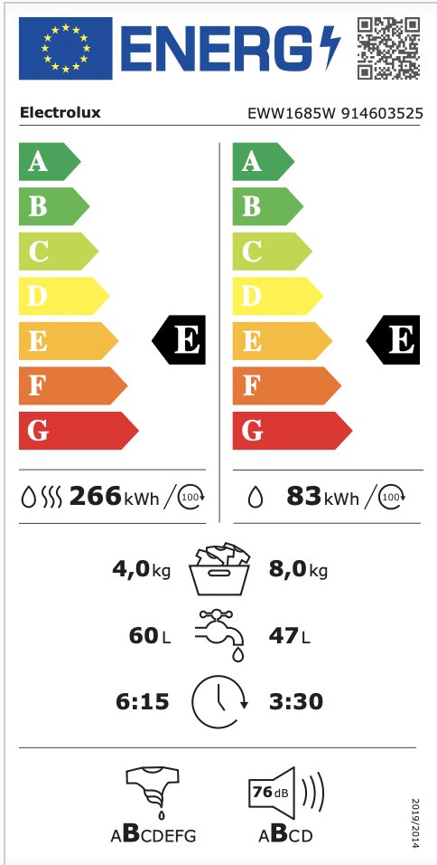 Electrolux EWW1685W цена и информация | Pesumasinad | kaup24.ee