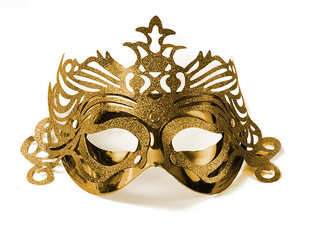Doominomask, kuldne цена и информация | Карнавальные костюмы | kaup24.ee