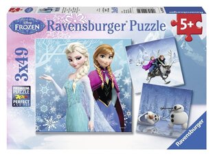 Pusle Ravensburger, 3 x 49 tk, Lumekuninganna цена и информация | Пазлы | kaup24.ee