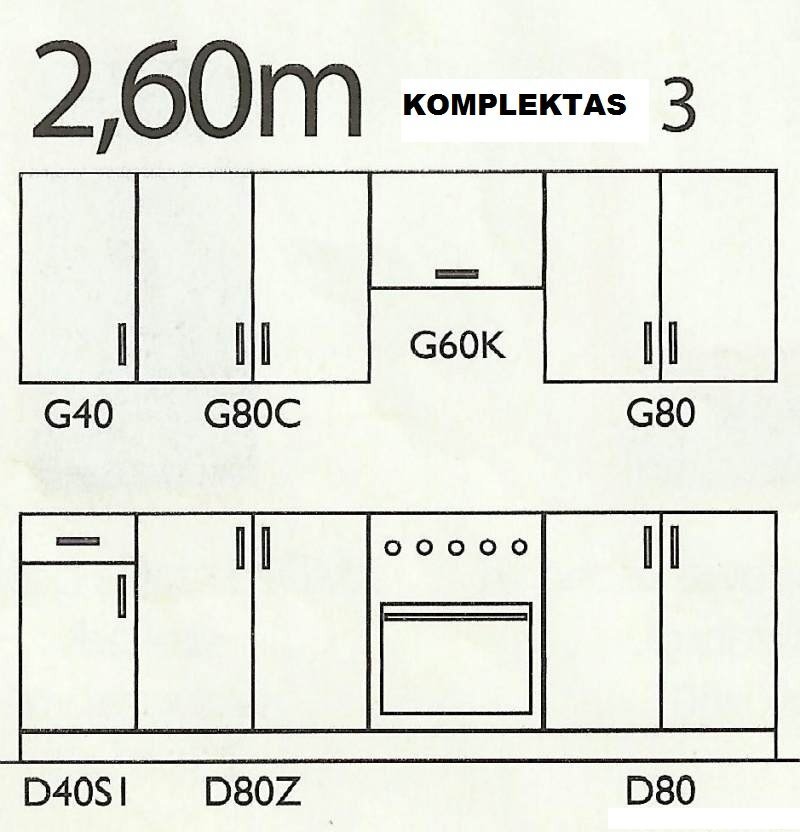 Köögimööbli komplekt Sofia цена и информация | Köögimööbli komplektid | kaup24.ee