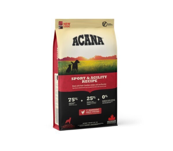 Kuivtoit koertele Acana Adult sport and agility, 11,4 kg цена и информация | Kuivtoit koertele | kaup24.ee